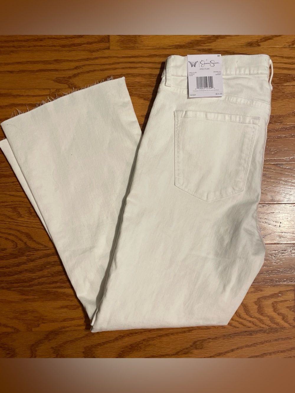 Jessica Simpson White Wide Leg Jeans